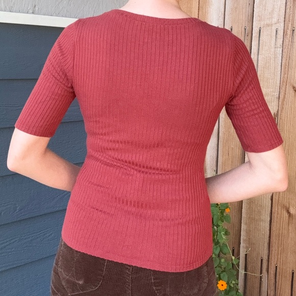 Reformation Janine Top in Rust - Picture 3 of 10
